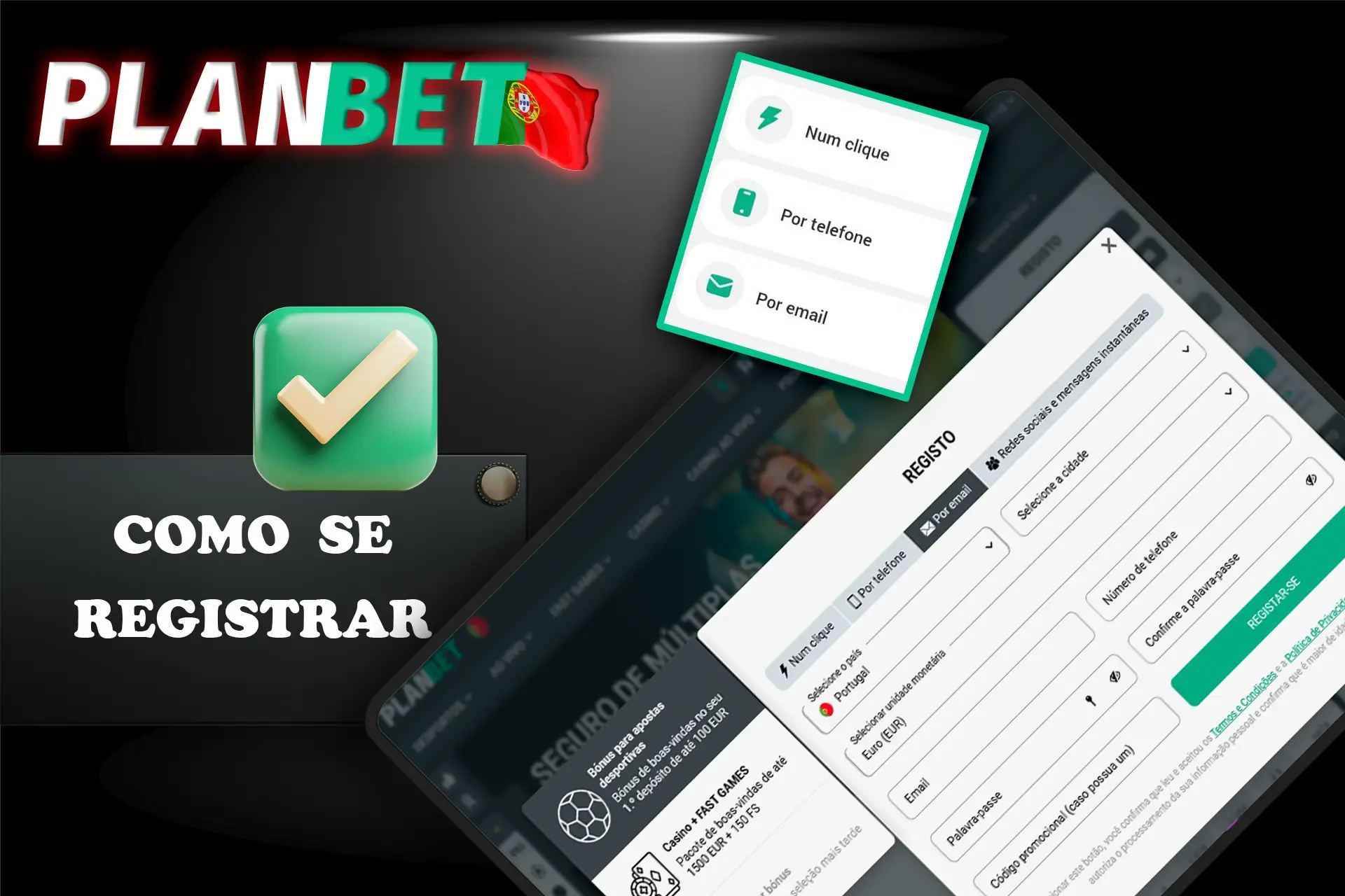 Diferentes formas de se registar em um cassino